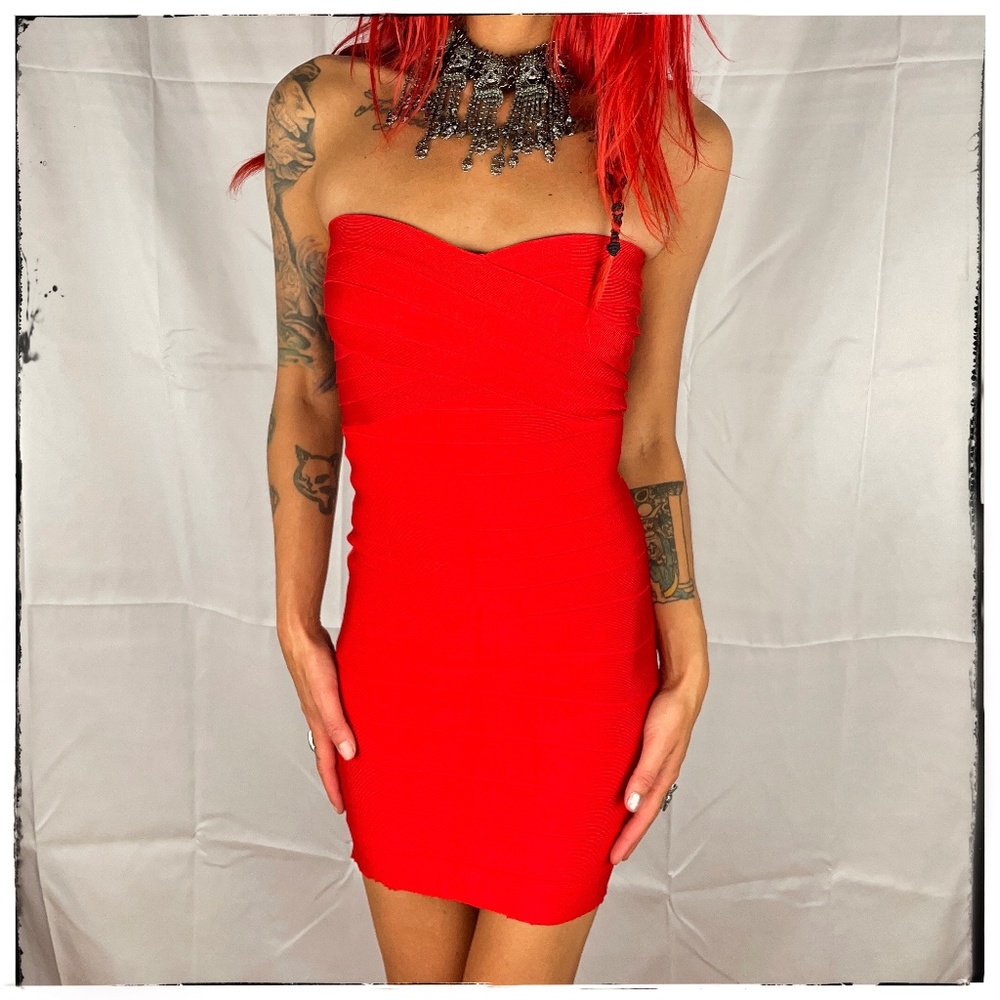Red (no label) Dress